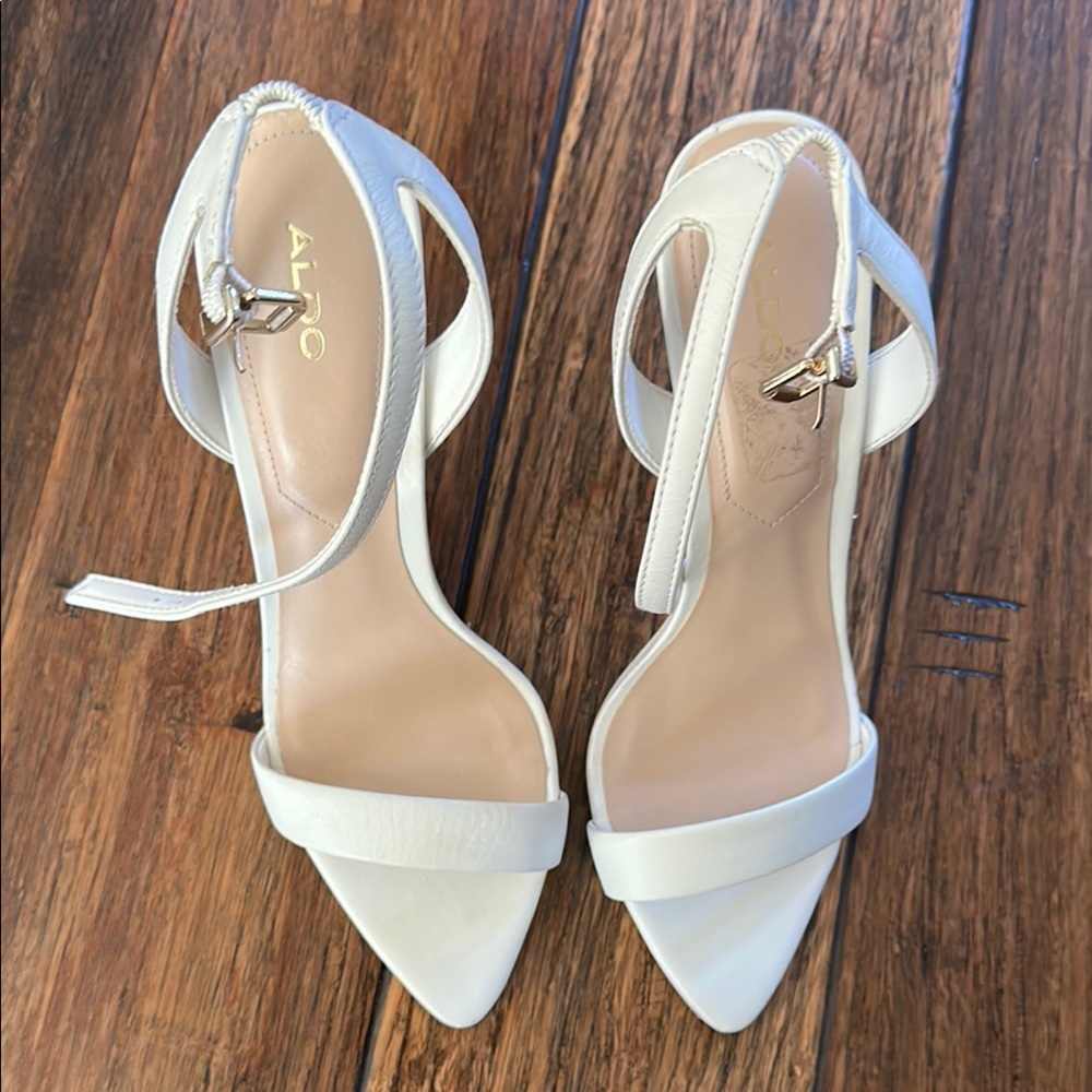ALDO White Strappy Heels for Women